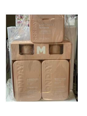 Monday 3 Pc BUNDLE-Moisture Shampoo, Moisture Conditioner & Anti-Frizz Hair Mask
